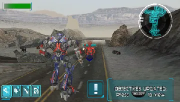 Transformers - The Game (EU) screen shot game playing